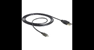 DeLOCK USB-A > Micro-USB-B met LED kabel