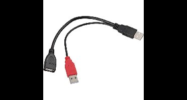 DeLOCK Y-kabel 2x USB-A 2.0 male > 1 x USB-A 2.0 female splitterkabel