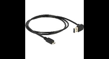 DeLOCK USB-A 2.0 male 90° > Micro-USB male kabel