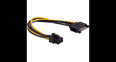 DeLOCK 15-Pin-SATA > 6-Pin PCIe adapter