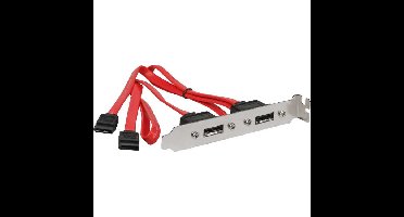 DeLOCK SATA op eSATA poortuitbreiding slotplaatje