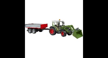 bruder Fendt Vario 211 met voorlader en kipwagen modelvoertuig