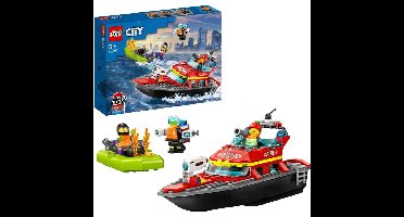LEGO City - Reddingsboot Brand Constructiespeelgoed