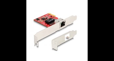 DeLOCK PCI Express x1 card naar 1 x RJ45 2,5 Gigabit LAN i225 NBASE-T - Low Profile netwerkadapter