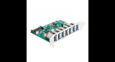 DeLOCK PCI Express x1 Card to 7 x external USB 5 Gbps Type-A female usb-controller