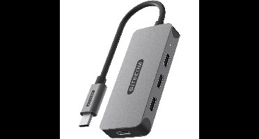 Sitecom USB-C naar 4x USB-C usb-hub