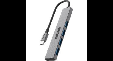 Sitecom USB-C naar 4x USB-A Tiny usb-hub