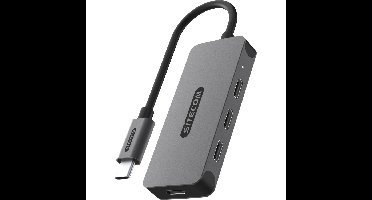 Sitecom USB-C naar 4x USB-C 10 Gbps Power Delivery usb-hub