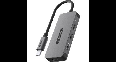 Sitecom USB-C naar 4x USB-C 10 Gbps usb-hub