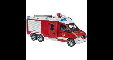bruder Mercedes Benz Sprinter brandweer commandowagen met licht en geluid modelvoertuig