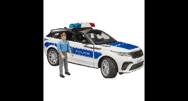 bruder Range Rover Velar politievoertuig met politieagent en licht en geluid modelvoertuig