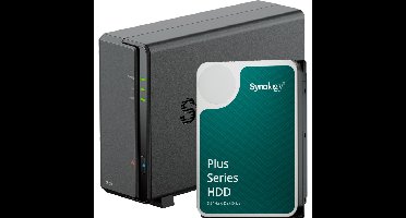 Synology DiskStation DS124 incl. 1x HAT3300-4T 4 TB harde schijf nas