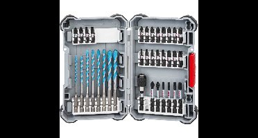Bosch Slagvaste schroefbitset met multifunctionele boren, 1/4", 35-delig boor- en bitset