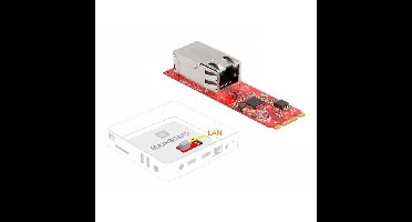 DeLOCK Converter M.2 Key B+M male to 1 x RJ45 2.5 Gigabit LAN port horizontal netwerkadapter