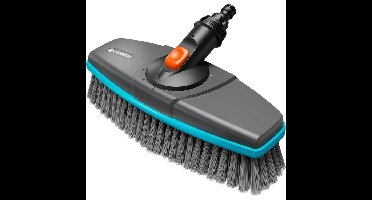 GARDENA Cleansystem steel met zachte borstel voor grotere, kwetsbare vlakken wasborstel