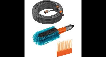 GARDENA Cleansystem fietswasset, met fietsborstel, slang en zeepstaafje wasborstel