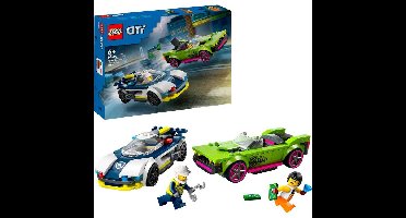 LEGO City - Politiewagen en snelle autoachtervolging Constructiespeelgoed