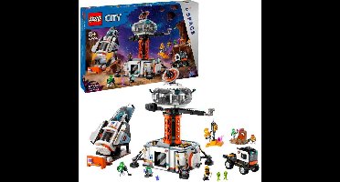 LEGO City - Ruimtebasis en raketlanceringsplatform Constructiespeelgoed