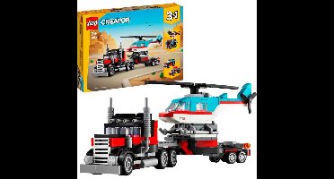 LEGO Creator 3-in-1 - Truck met helikopter Constructiespeelgoed