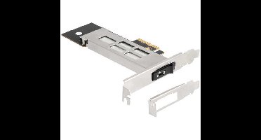 DeLOCK Mobile Rack PCI Express-kaart voor 1x M.2 NMVe SSD interface kaart