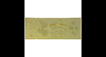 Diverse Back to the Future: Biff Tannen Museum Entrance 24k Gold Plated Ticket Replica decoratie