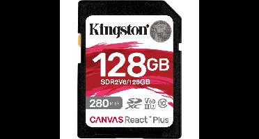 Kingston Canvas React Plus 128 GB geheugenkaart