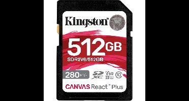 Kingston Canvas React Plus 512 GB geheugenkaart