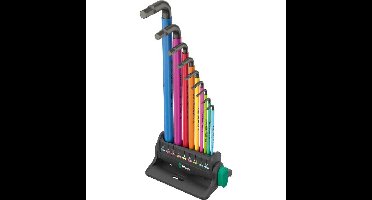 Wera 950/9 Hex-Plus Multicolour 3 Stiftsleutelset schroevendraaier