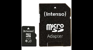 Intenso microSDHC 4GB Class 10 geheugenkaart