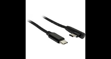 Inter-Tech USB-C naar USB-C kabel 90°