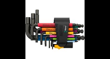 Wera 950/9 Hex-Plus Multicolour Imperial 3 Stiftsleutelset, BlackLaser schroevendraaier