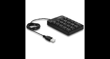 DeLOCK USB Keypad 19 keys black numpad