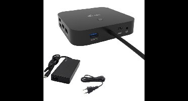 i-tec USB-C HDMI DP Docking Station with Power Delivery 65W + Universal Charger 77 W dockingstation