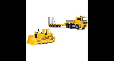 bruder MAN TGA Dieplader met Cat Bulldozer modelvoertuig