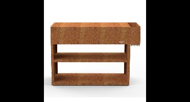 Barbecook Nestor Buddy uit cortenstaal tafel