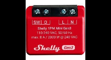 Shelly Plus 1PM Mini Gen3 relais