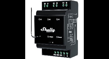 Shelly Qubino Wave Pro 3 schakelaar