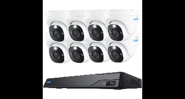 Reolink NVS16-8MD8, slimme 8 MP PoE beveiligingscamera