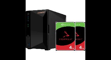 Asustor Drivestor 2 Pro Gen2 incl. 2x Seagate IronWolf 4 TB harde schijf nas
