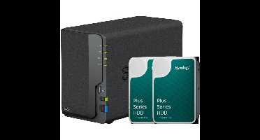 Synology DiskStation DS223 incl. 2x Plus 4 TB harde schijf nas