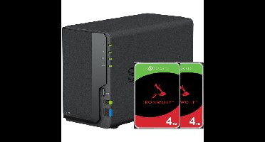 Synology DiskStation DS223 incl. 2x Seagate IronWolf 4 TB harde schijf nas