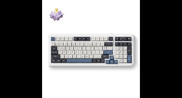 MCHOSE K99 Navy Blue Hyacinth Wireless Gasket Mount Mechanical toetsenbord