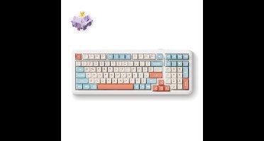 MCHOSE K99 Horizon Orange Hyacinth Wireless Gasket Mount Mechanical toetsenbord