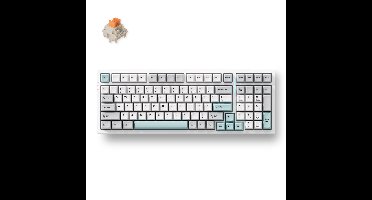MCHOSE G98 Pro Gray Blue Flame Orange Wireless Tri-Mode Custom Mechanical gaming toetsenbord