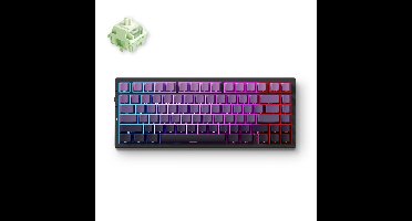 MCHOSE G75 Pro Tri-mode Black Purple Gradient Matcha Latte V2 Gasket Structure Mechanical gaming toetsenbord