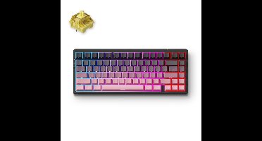 MCHOSE G75 Pro Black Pink Cream Shaft Tri-mode Gasket Structure Mechanical gaming toetsenbord