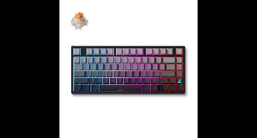 MCHOSE Z75S Mountains Gradient Flame Orange Metal Top Cover Wireless Mechanical toetsenbord
