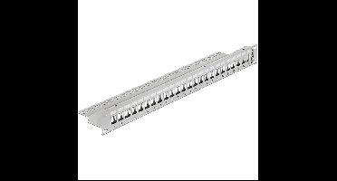 DeLOCK 19″ Keystone Patch Panel 24 Port grey patchpaneel