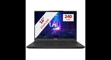 MSI Stealth A16 AI+ A3XWHG-013NL 16'' Copilotplus gaming laptop