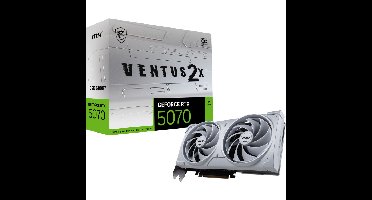 MSI GeForce RTX 5070 12G VENTUS 2X OC WHITE grafische kaart